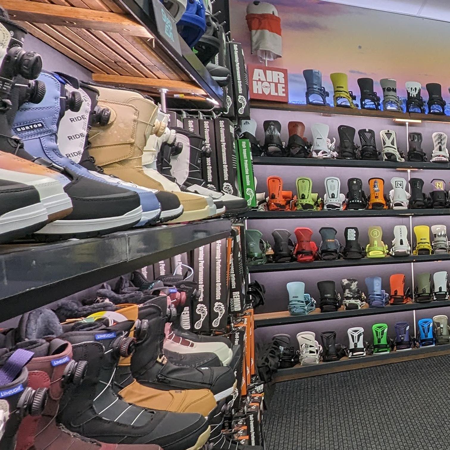 Retail Store snow sports footwear